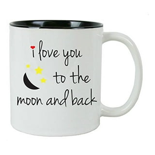 Stainless Steel 3dRose tm_155825_1 I Love You To The Moon and Back Travel Mug 14-Ounce 